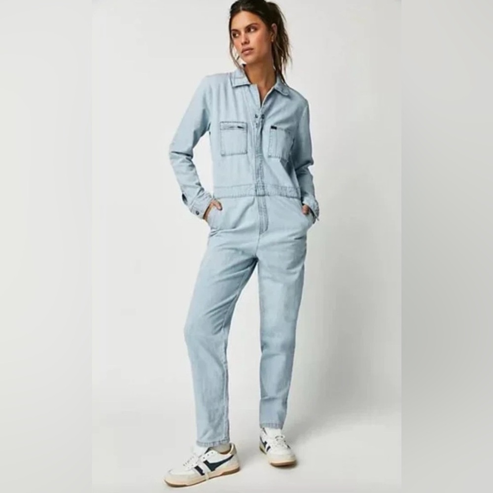 NWT Free People & Lee Vintage style Union Alls overalls size Large